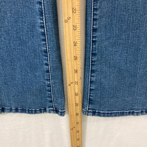 Wynne Denim Jeans size 20W Medium Wash Stretch Flare Leg High Rise Elastic Waist - Picture 7 of 10